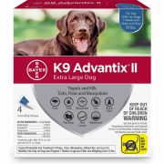 K9 Advantix II Flea and Tick Treatment Extra Large Dog Over 55lb 4ct