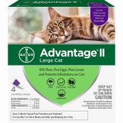 K9 Advantage II Flea Treatment Large Cat Over 9lb 4ct