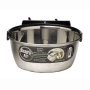 Snapy Fit Stainless Steel Pet Water and Feed Bowl 1qt