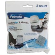 The Petmate Replendish and Mason Charcoal Replacement Filters 3ct