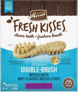 Merrick Fresh Kisses Double Brush Mint Dental Dog Treats XS