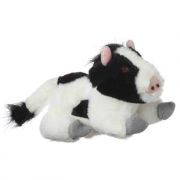 Multipet Look Whos Talking Dog Toy Cow 7in