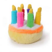 Multipet Plush Birthday Cake Dog Toy 5in