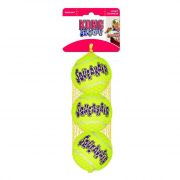 Kong SqueakAir Tennis Ball Squeaker Dog Toy Extra Medium 3ct