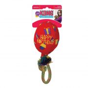 Kong Birthday Balloon Dog Chew Toy Red Medium