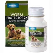 Worm Protector 2X for Hookworms and Roundworms Pyrantal Pamoate 2oz