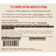 2 In 1 Monthly Oral Flea Capsule Small and Medium Dogs 6 Count