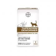 Bayer Tapeworm Praziquantel Dewormer Tablets for Cats 3ct