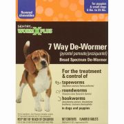 Sentry WormX Plus 7 Way Dog Dewormer Tablets for Small Dogs and Puppies 2 Count