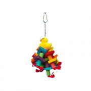 A and E Cage Co Rubber Duck Monster Hanging Bird Toy