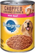 PEDIGREE Chopped Ground Beef  Canned Dog Food 13.2oz