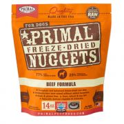 Primal Raw Beef Freeze Dried Nuggets Dog Food 14oz