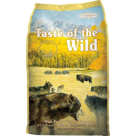 High prairie canine formula with roasted bison roasted venison Taste Of The Wild High Prairie With Roasted Bison And Roasted Venison Grain Free Wet Dog Food 13 2 Oz Case Of 12 Walmart Com Walmart Com