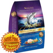 Zignature Trout and Salmon Small Bites Formula Grain Free Dry Dog Food 4lb Bag