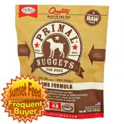 Primal Nuggets Raw Frozen Canine Lamb Formula Dog Food 3lb