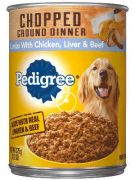 PEDIGREE Chopped Ground Chicken, Beef & Liver Canned Dog Food 13.2oz