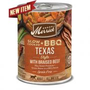 Merrick Slow Cooked BBQ Kansas City Style With Chopped Pork Wet Dog Food 12oz