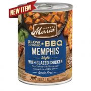 Merrick SlowCooked BBQ Memphis City Style With Glazed Chicken Wet Dog Food 12oz