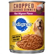 Pedigree Chopped Ground Filet Mingon Flavor Wet Dog Food 13oz