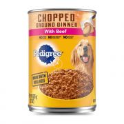 Pedigree Chopped Ground Dinner With Beef Wet Dog Food 22oz