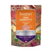 Instinct Raw Longevity Frozen Bites Grass-Fed Beef Recipe For Adults 7+ Cat Food 2.5lb