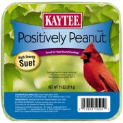 Kaytee Positively Peanut Suet Cake Wild Bird Food 11oz
