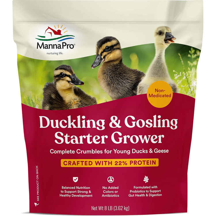 Manna Pro Duckling & Gosling Starter Grower Crumbles 8lb | Sunset Feed ...