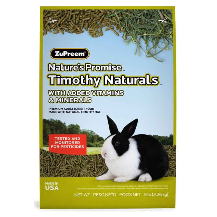 Zupreem Timothy Naturals Rabbit Food 5lb | Sunset Feed & Supply